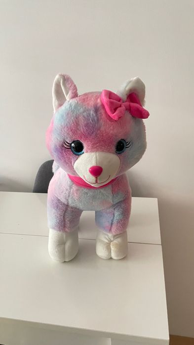 Плюшено розово куче