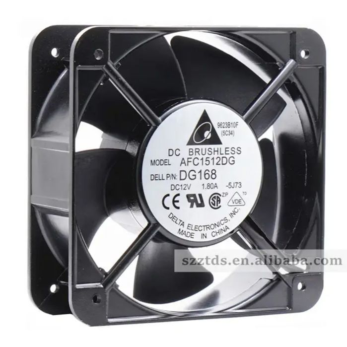 Новый оригинальный DELTA 150см вентилятор железный корпус.12в 1,80а dc