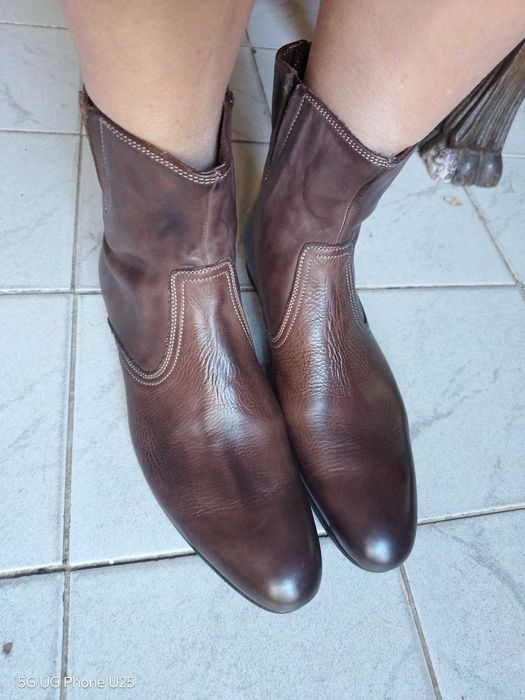 Мъжки боти Paul Smith елегантни кожени боти 39.5 дизайнерски мъжки обувки
