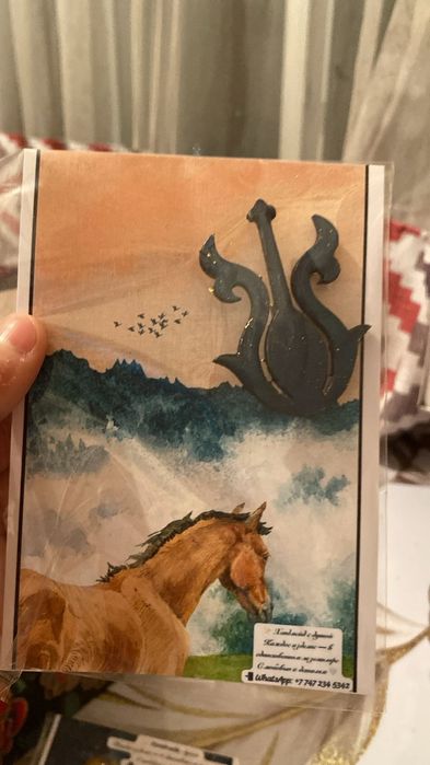 Этно-стильдегі брошь (қол жұмысы)