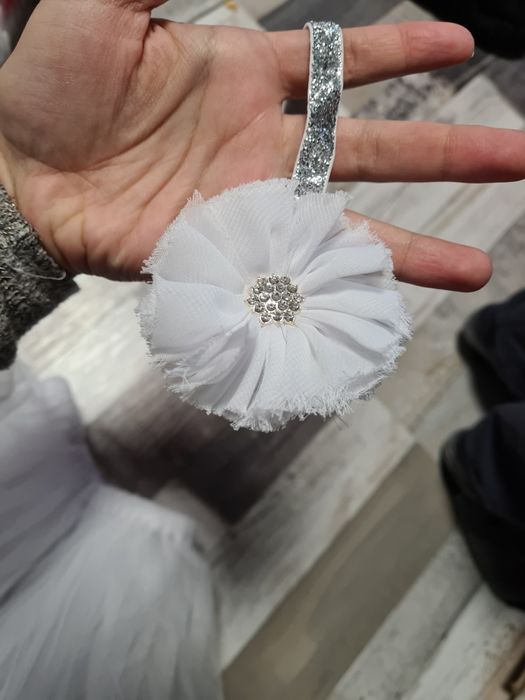 Туту пола и лента за коса за новородено от 0-6м.