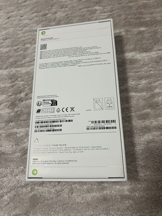 IPhone 17 Pro Max 5G, 2TB, Nou Sigilat Cosmic Orange