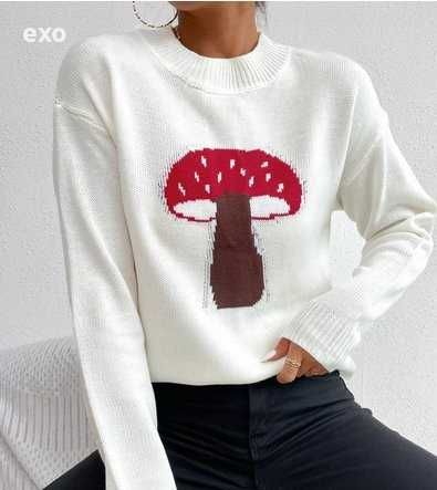 Есенно-зимен топ, Секси пуловер, Ефектна къса блуза, Къс пуловер