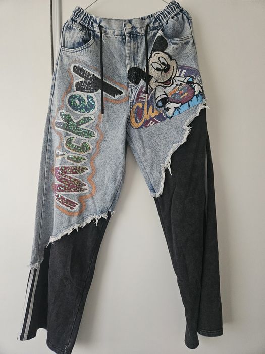 Дънки Disney в комбинация с варен памук