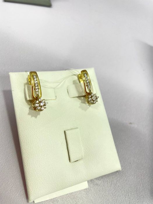 Золотые серьги СР12875