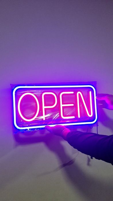 Open Вывеска Ochiq Paynet coffe otkrito Neoniviy