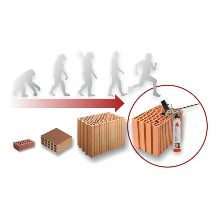 Пяна за тухли Porotherm Dryfix Extra (Wienerberger)