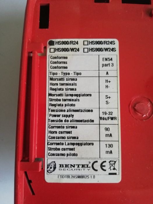 Sirena Bentel HS900/r24 acustic si flash stroboscop