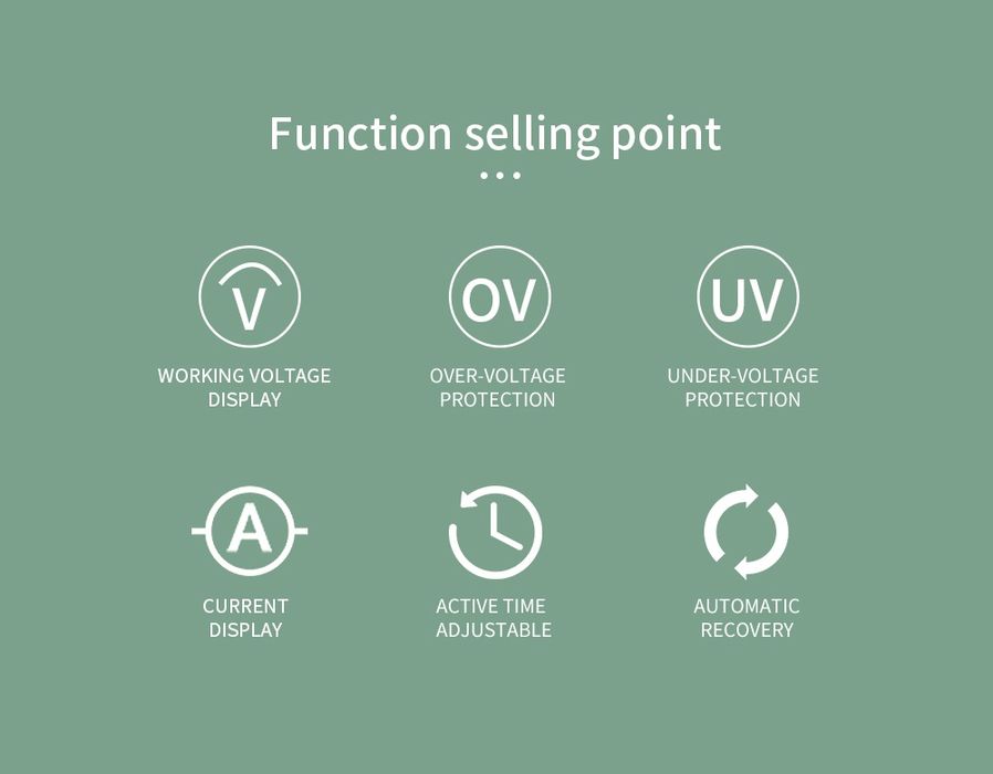 Releu Protectie cu afisaj dual 60A CURENT TENSIUNE mcb / siguranta aut