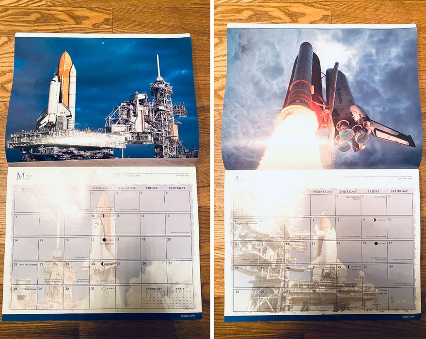 Календарь Nasa 1999 год