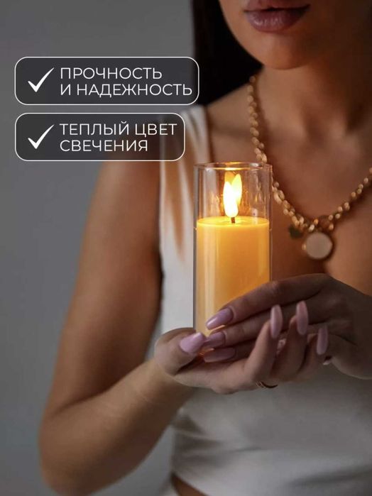 Декоративные свечи LED 15 см оптом