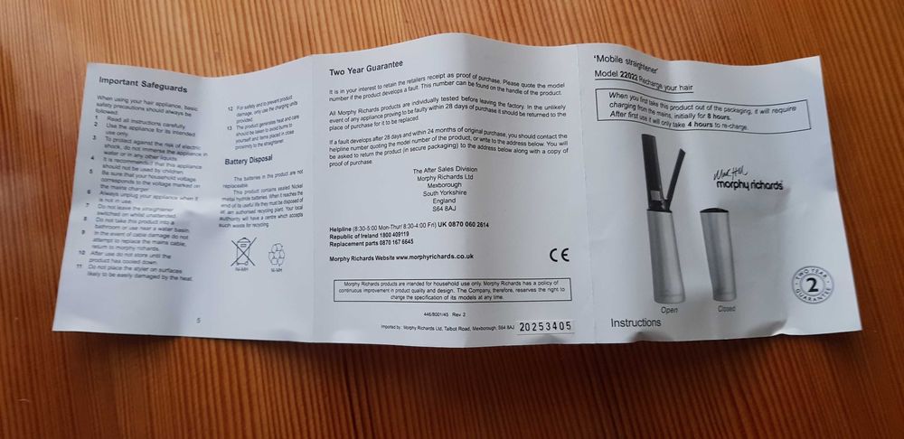 Преса за коса Morphy richards