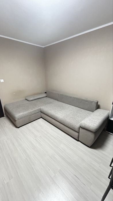 Разтегателен Ъглов Диван с Ракла за Съхранение