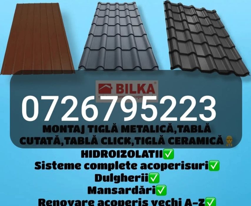 Acoperisuri si reparatii de Urgenta 

dulgherie,mansardari, astereala