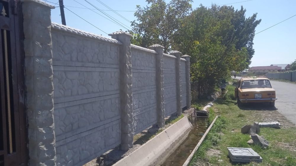 Евро заборы из бетона.