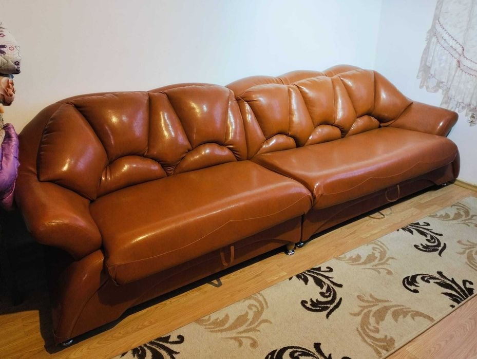 Canapea extensibilă din piele ecologică premium Polonia