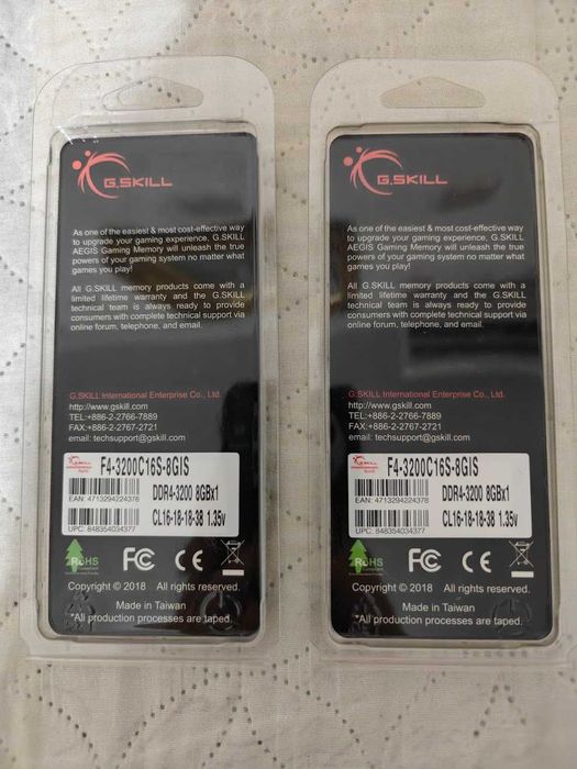RAM памет G.Skill Aegis 2x8GB 3200 MT/s CL16 DDR4