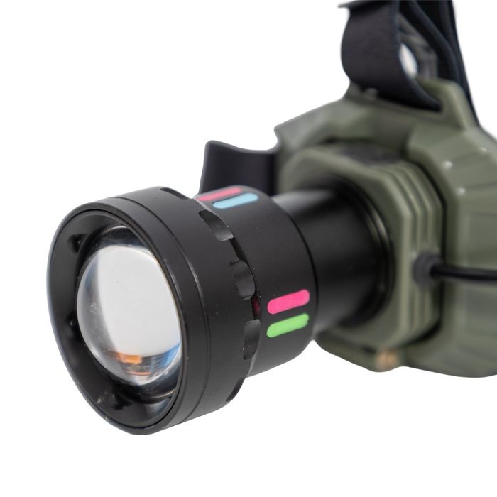 Lanterna Frontala PRO FL cu Lumina Alb / Albastra, 2 Acumulatori  NEW