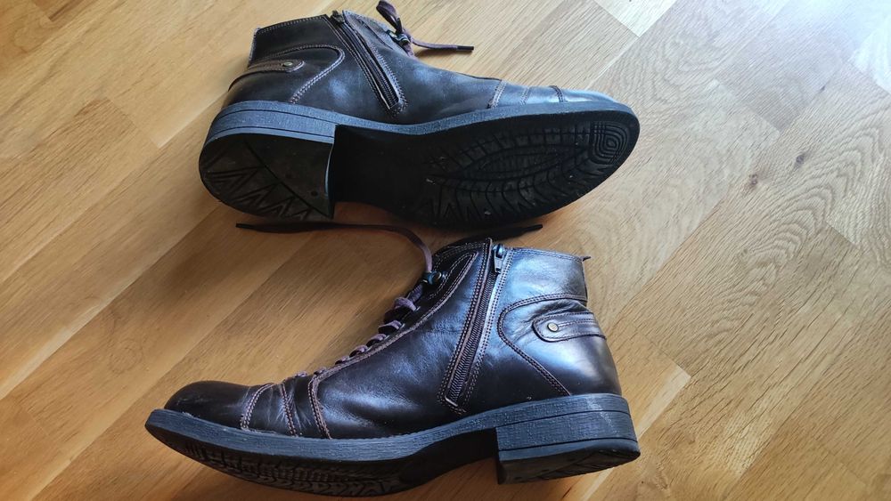 Мъжки боти естествена кожа