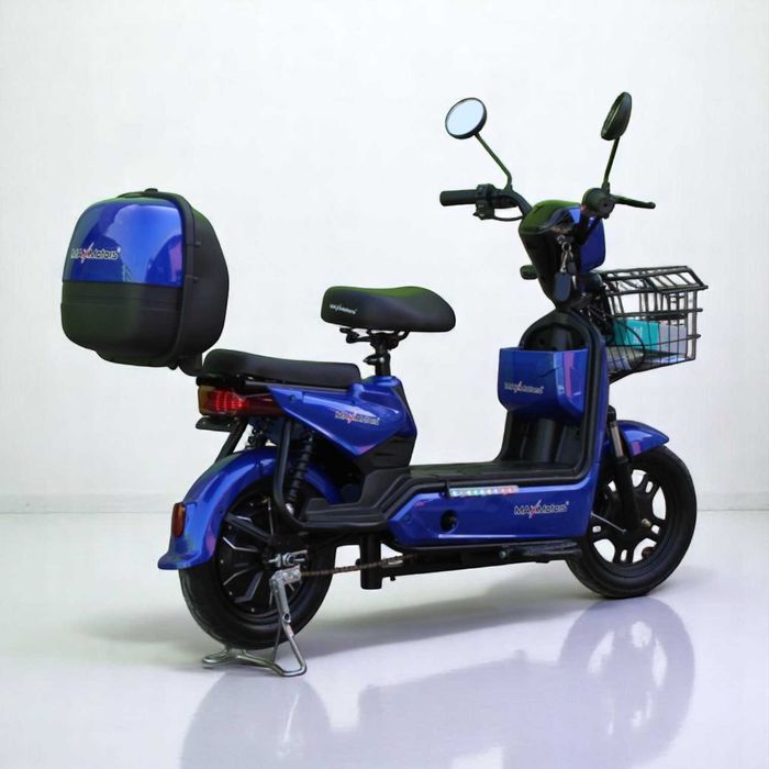 Електрически мотопед с педали MaxMotors EBZ 14 500W/48V/12Ah - BLUE