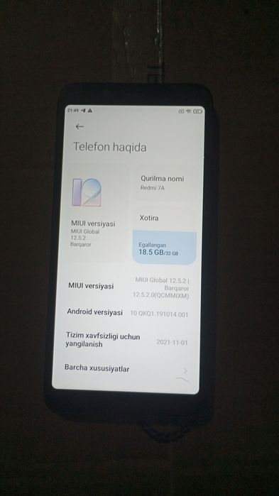redmi 7a 32gb obmen yoʻq naxt