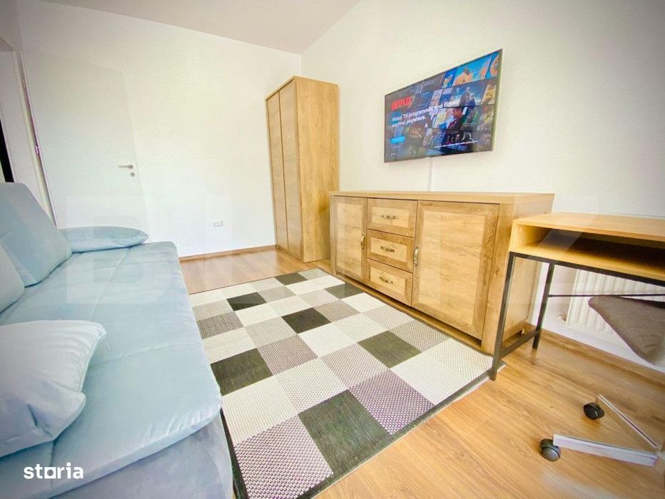 Apartament cu o camera, 40 mp, mobilat modern, zona strazii Porii