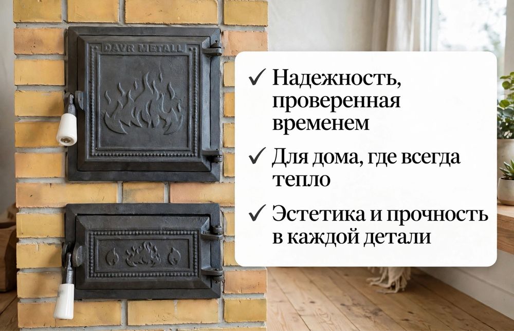 Печное литье чугунные дверцы