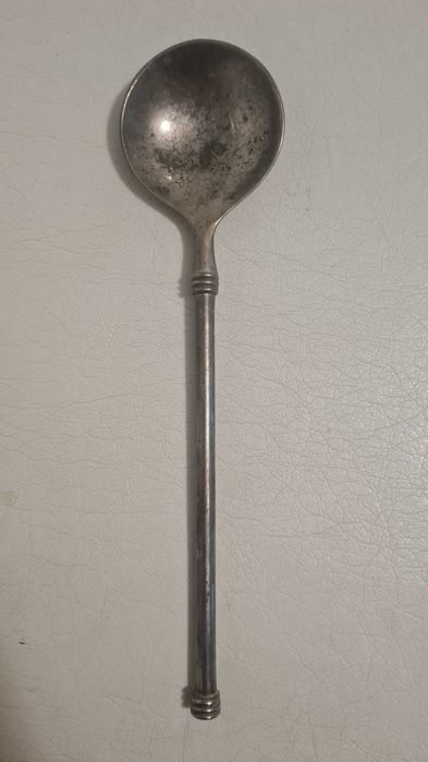 Посребрени лъжици,  чиния и лъжица за салата