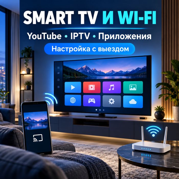 Настройка компьютеров, принтеров и Smart TV
