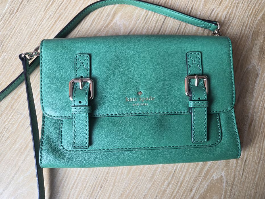 Оригинална кожена чанта Kate Spade