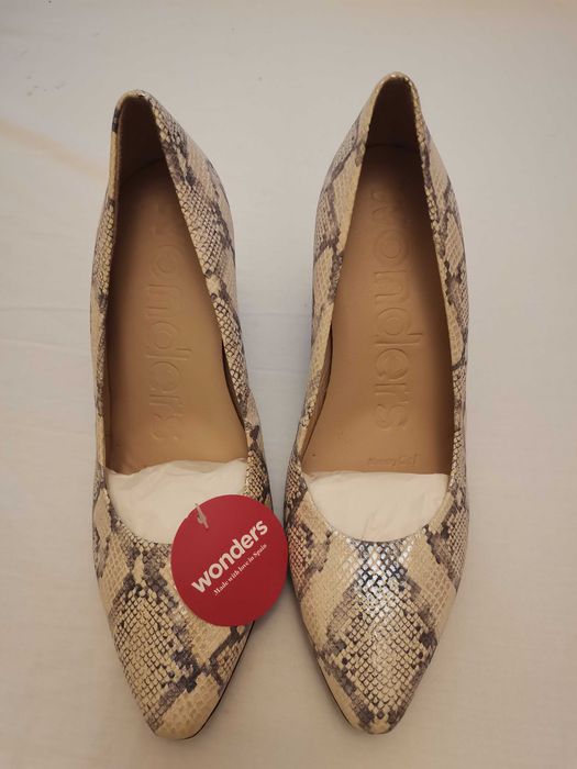 Pantofi Piele Naturala Wonders 37 Spania
