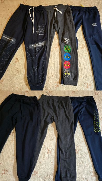 Pantaloni copii, marime 10-11 ani, 11-12 ani, 12-13 ani, 5 perechi,