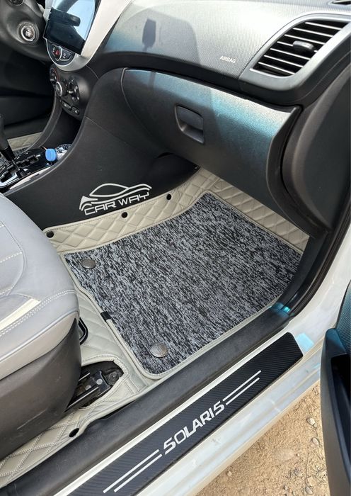 9D polik / коврики для Hyundai Accent 2012