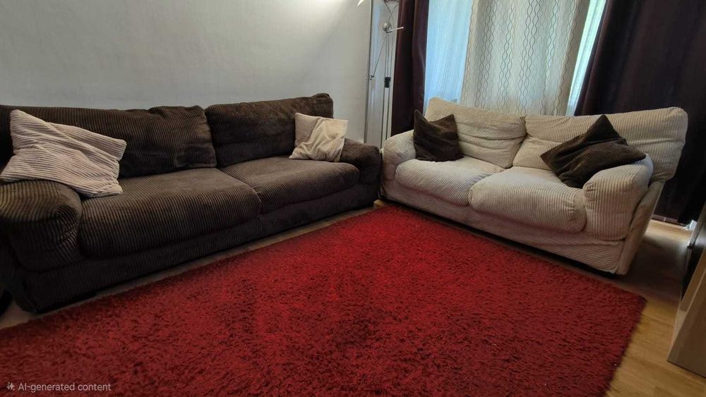 Canapea 2 locuri material raiat, provenienta Mobexpert