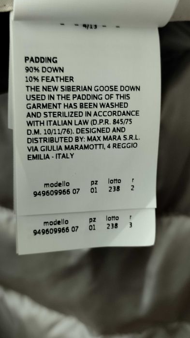 Max Mara The Cube Дамско Двулицево Яке с Гъши Пух Пухенка Размер It 44