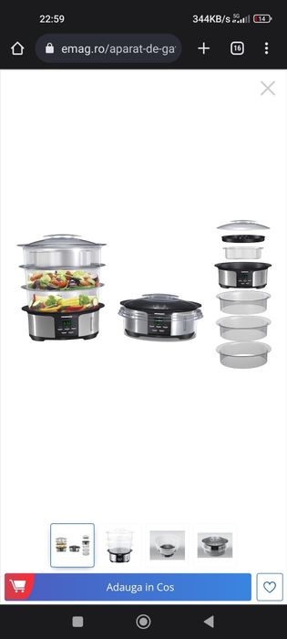 Aparat de gătit cu abur Heinner