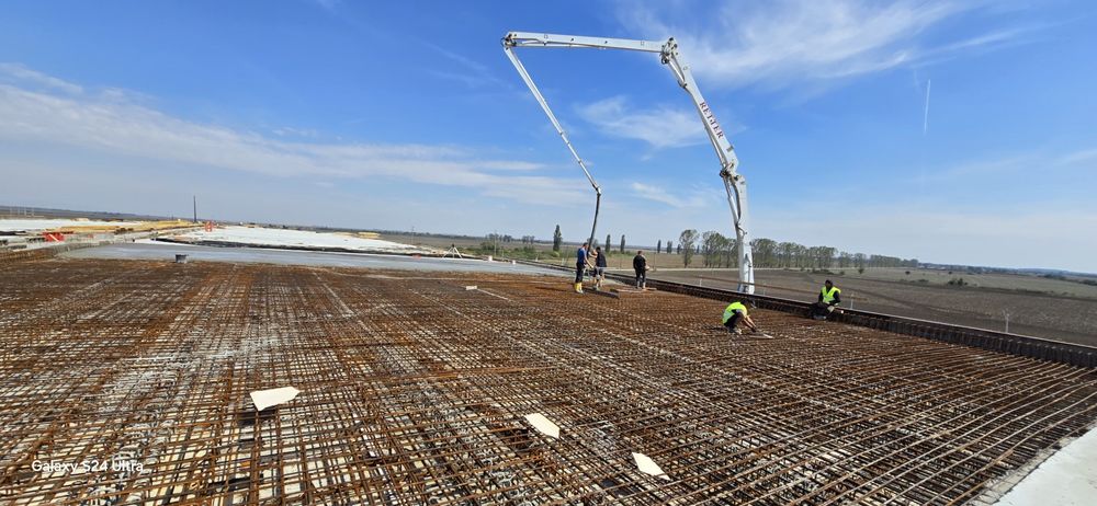 Turnare beton ciment sclivisit cu elicopter si cuart, elicopterizat.