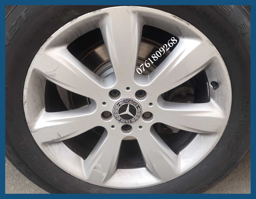 Set 4 capace negre 75mm jante aliaj Mercedes Benz