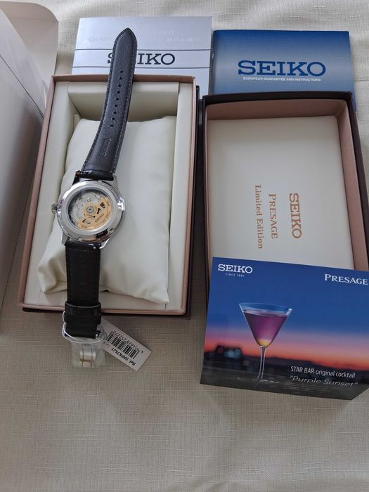 Seiko Presage Cocktail Time SRPK75J1 Star Bar"Purple sunset "