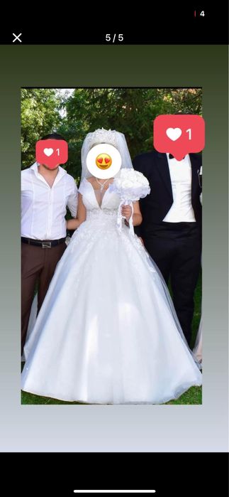 булчинска рокля с 4 метра боал