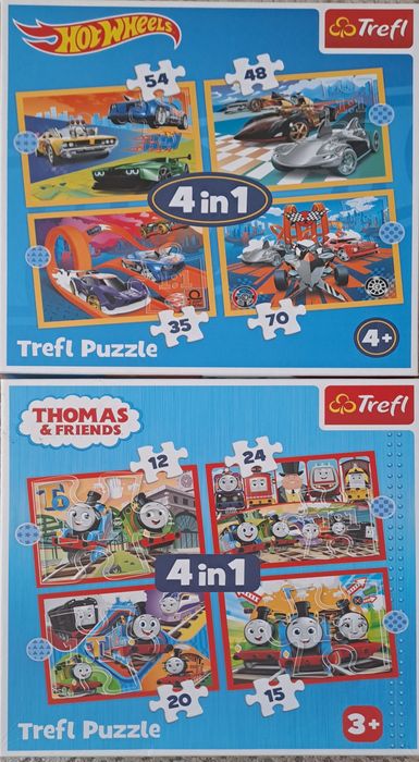 Puzzle thomas & hotwheels