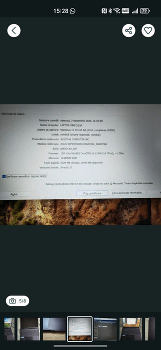 Asus ExpertBook 16 B5 / i5 gen 12 / 16 gb ddr5 / iris xe / 512 nvme