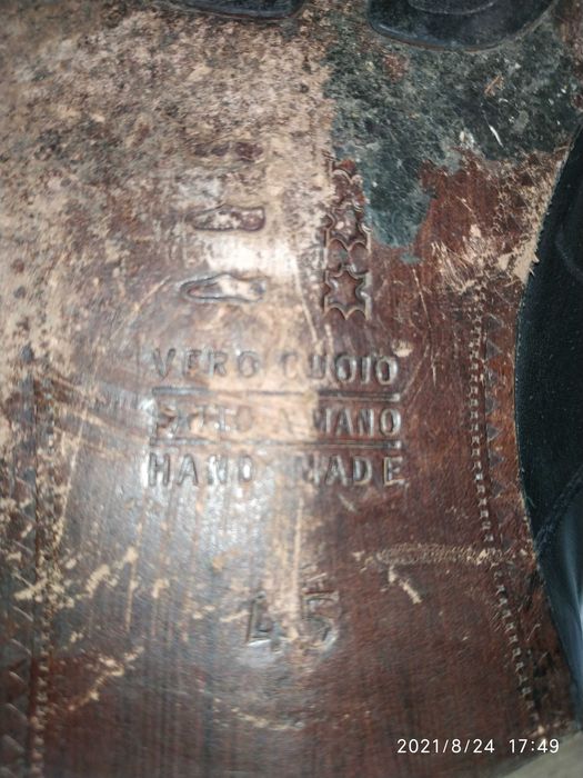 Туфли натуральная кожа, ручной работы - Италия. Большемерки 45-46.