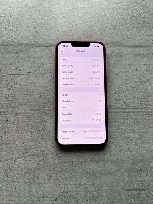 Vand iPhone 13 128gb 96% CA NOU