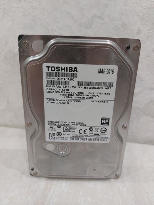 HDD Toshiba 1TB DT01ACA100