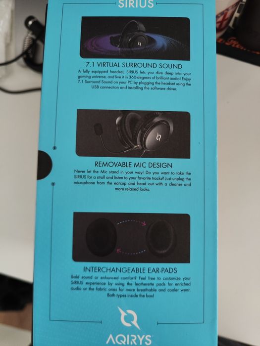 Casti gaming Aqirys Sirius, 7.1