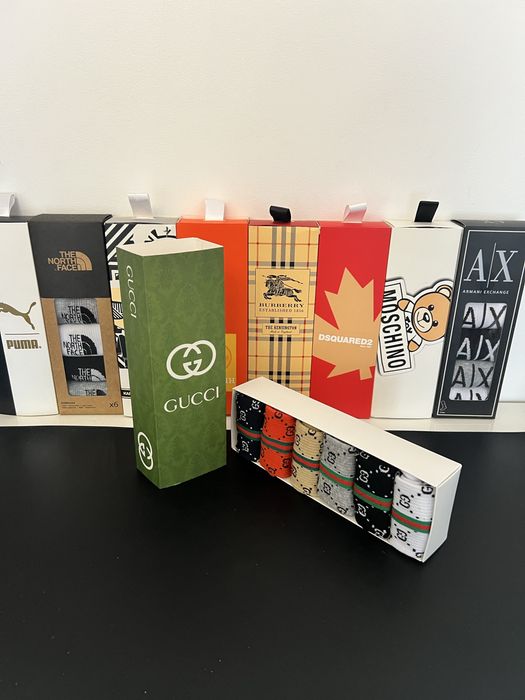 Set 6 perechi de sosete lungi GUCCi calitate deosebita cadoul perfect