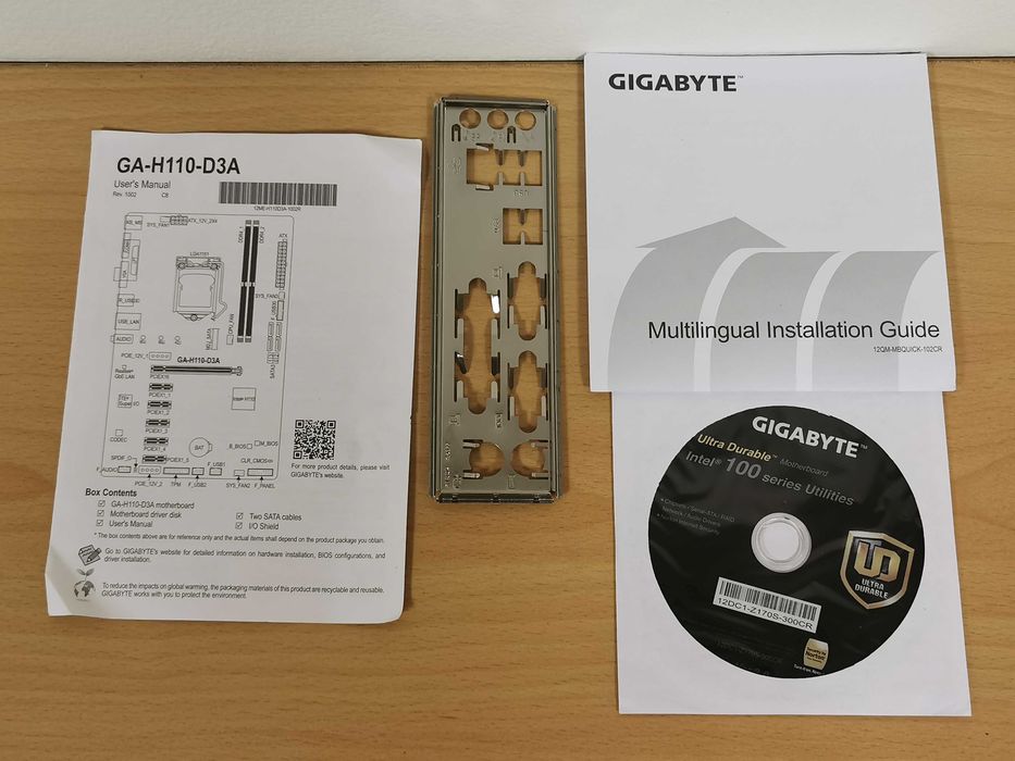 Gigabyte H110-D3A дъно Intel socket 1151