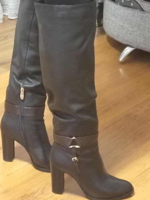 Сапоги зимние, натуральна кожа,европейка