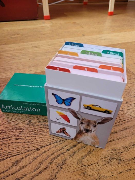 Артикулационни флаш карти, логопедични материали за деца, за аутизъм